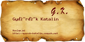 Györök Katalin névjegykártya